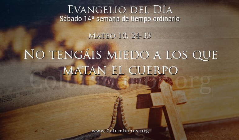 Mateo 10, 24-33
