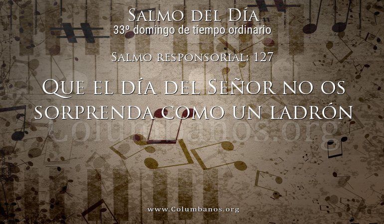Salmo responsorial: 127