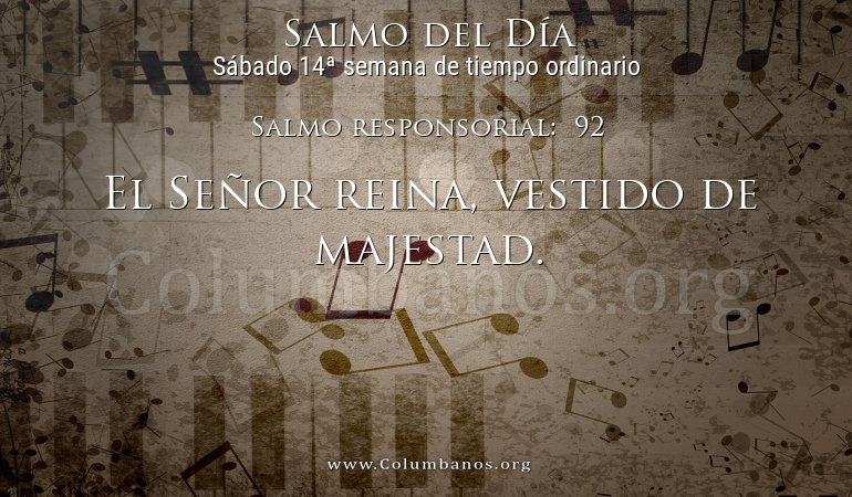 Salmo responsorial:  92